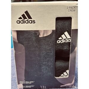 Adidas 2-pack Men's Active Cotton Flex crew neck undershirts Size S MSRP $52 NIB